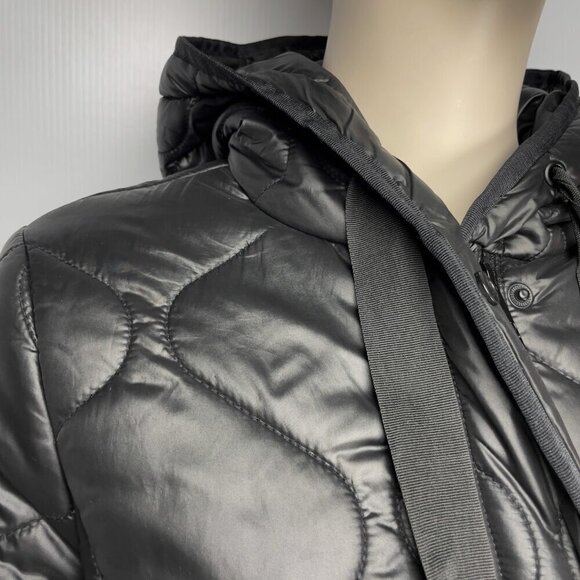 SAM EDELMAN Onion Quilted Anorak Jacket Black  sz XS - Picture 6 of 9